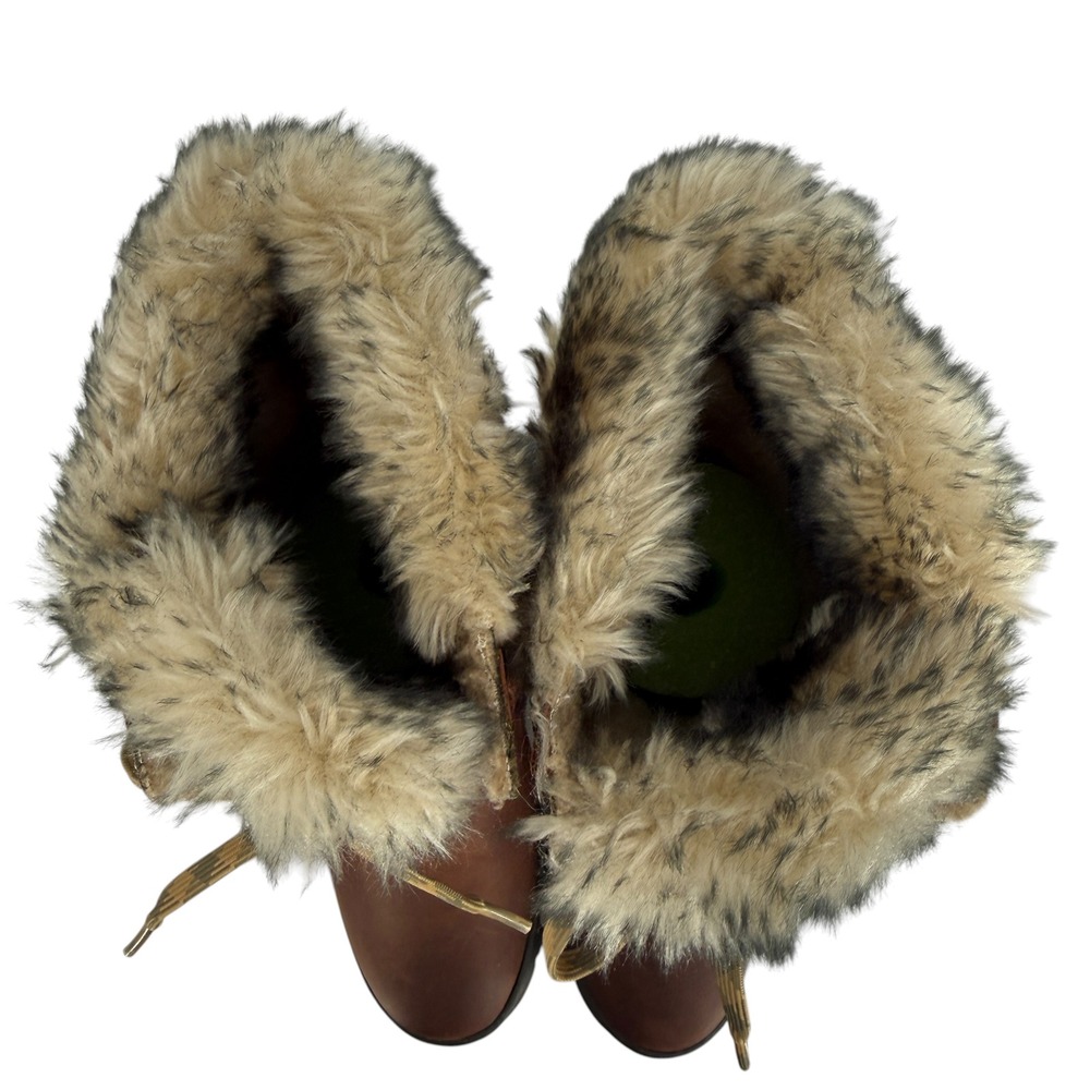 KEEN Wapato Tall Winter Snow Boots Women 8 Waterproof Leather Faux Fur Insulated - Picture 9 of 12
